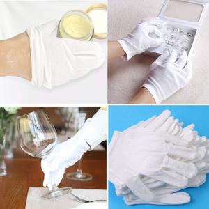 Pas cher Interlock Atelier Travail Absorption Sueur Industrie Inspection Protection Couture Ménage Blanc Coton Travail Main Gants - Product Image 6