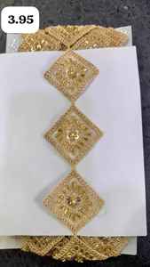 High Quality Eco-Friendly Floral <b>Beaded</b> Lace <b>Trim</b> Handmade Pearl Crystal Beads for Wedding Dresses Bridal Gowns for Clothes Bags - Product Image 5