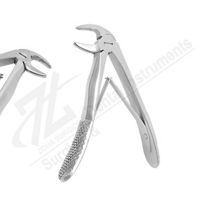Klein Fig5 Pedodontic Premium Acero inoxidable Instrumentos quirúrgicos dentales Fórceps de extracción de bebés para incisivos inferiores Manual - Product Image 1
