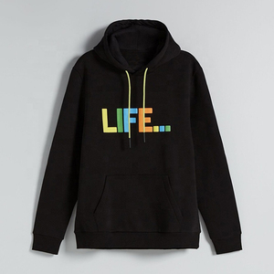 เสื้อฮู้ดดี้ผู้ชายคุณภาพสูง ผ้าฝ้ายฟลีซเนื้อนุ่ม เป็นมิตรต่อสิ่งแวดล้อม สำหรับออกแบบโลโก้ตามสั่ง สำหรับฤดูใบไม้ร่วง/ฤดูหนาว - Product Image 6