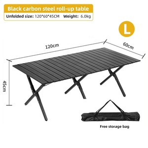 Tùy Chỉnh Di Động Ngoài Trời Thép Carbon Gấp Cắm Trại Bảng Bền Dã Ngoại Bàn Với Thiết Kế Hiện Đại Đồ Nội Thất Ngoài Trời - Product Image 4