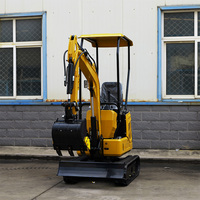 0.6 Ton 0.8 Ton 1.3 Ton Mini Excavator Hidrolik Kompak Crawler Digger untuk Pekerjaan Utilitas di Halaman Belakang