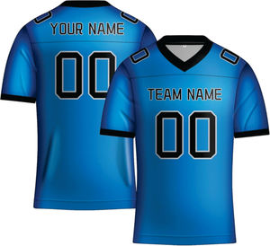 Camiseta de malla de gran tamaño con estampado personalizado Unisex Retro Boxy recortada corta protección UV camiseta de fútbol americano - Product Image 6