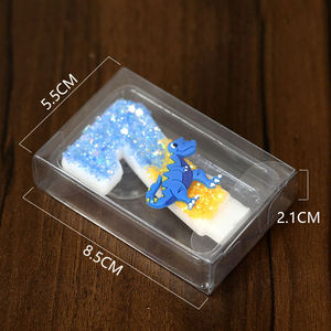 Vela de Parafina Hecha a Mano con Número de Dinosaurio, Vela de Cumpleaños, Decoración de Pastel para Niños, Fiesta de Cumpleaños, Venta Al por Mayor - Product Image 3