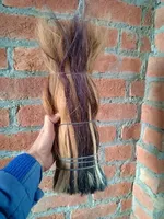 Extensions de cheveux queue de yak en corne de buffle naturelle pour compagnon de rasage pour brosses à cheveux en plumes en plastique en bois Agate