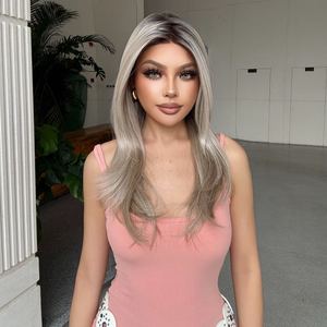 Restocked! Veronica DWY 20-Inch Glueless Lace Front Synthetic <b>Wig</b> Mono Color Synthetic Fiber <b>Wig</b> - Product Image 3