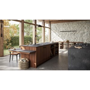 Plaque de quartz robuste en finition béton, design moderne, grande dalle pour cuisine et mur, durable et élégante - Product Image 2