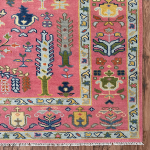 OEM personnalisé antique moderne tapis de laine noués à la main taille personnalisée couleur unie tissé maison plancher - Product Image 4