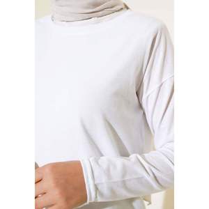 Tunique à Manches Longues Blanc - Product Image 4