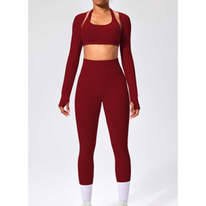 Activewear Venta al por mayor Fitness Yoga Set para mujeres Seamless Workout Gym Fitness Sets High Quality Women's Yoga Wear Set - Product Image 6