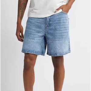 Pantalones vaqueros deportivos ligeros para hombre al por mayor, cómodos pantalones cortos de cintura media, patrón sólido de alta calidad a la venta en línea - Product Image 2