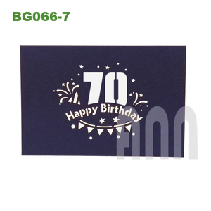 ANN HANDICRAFT BG066 3D Pop Birthday Greeting Cards-Handmade 4-Color UV Printed Souvenir <b>Paper</b> Material - Product Image 6