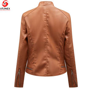 Veste en cuir pour femmes, best-seller, avec des matériaux de haute qualité, vente en gros de vestes en cuir pour femmes, cuir véritable - Product Image 3