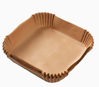 Papier sulfurisé antiadhésif en silicone pour friteuse à air, certifié FDA, pour une cuisson saine