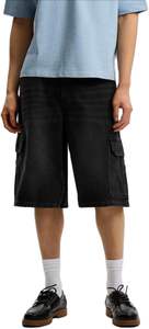 Mode Streetwear Hommes Denim Shorts Déchiré Coupe Ample Vintage Lavé D'été Jeans Shorts En Vrac En Gros - Product Image 2