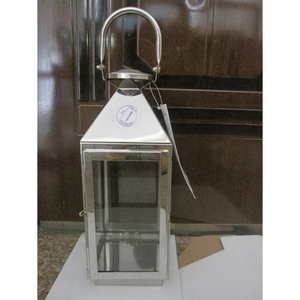 <b>Set</b> <b>of</b> 2 Metal and <b>Glass</b> Ramadan Decoration Lantern Exclusive Quality Metal Table Top Indoor and Outdoor Lantern for Sale - Product Image 3