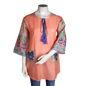 Blusa Bordada para Mujer - Color Durazno - Product Image 2