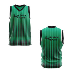 Nouveauté, maillot de basket-ball imprimé par sublimation, matière à séchage rapide, couleur unie, service OEM, maillot de basket-ball - Product Image 3