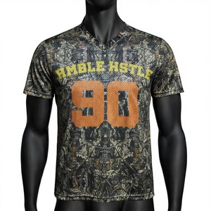 Camiseta Deportiva de Malla Personalizada de Fútbol Americano, Talla Grande, Transpirable, de Secado Rápido, para Entrenamiento - Product Image 1