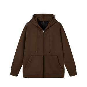 Fabricantes de ropa para hombre personalizado 500 GSM Silver Fox Fleece Heavyweight Hoodies Zip Up hoodies - Product Image 5