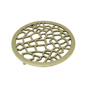 New Arrival Aluminum <b>Trivet</b> Gold Color Classic Style Tabletop Decorative <b>Metal</b> Carton Packed Custom Size for Heat Resistant - Product Image 5