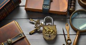 Solid Brass Tiger Keyed Padlock-01JF Small Yellow Gym Lock Strong Keyed Padlock for Luggage Toolbox - Product Image 5