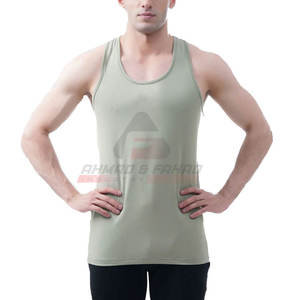 Camiseta sin mangas de venta directa de fábrica, camiseta sin mangas de tela transpirable de alta calidad para hombres, camiseta sin mangas para ejercicio de gimnasio - Product Image 1