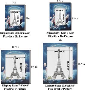 4x6Picture Frames, Rose Boat Wooden <b>Photo</b> Frame Fits 3x5 with Mat or 4x6 Without Mat <b>Photo</b> Frames <b>for</b> Wall <b>Mounting</b> or Tabletop - Product Image 5