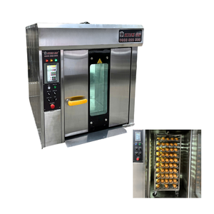Easy to Use <b>8</b> Trays Diesel Rotary Oven Custom Logo Bakery Equipment Altuntop Trolley Rotary Oven Vietnam Manufacturer - Product Image 1