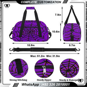 Sac de voyage pliable imperméable de grande capacité avec sac de basket-ball - Product Image 2