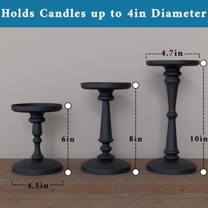Boho Style Wooden <b>Candle</b> Holder <b>Set</b> | Handmade Decorative Stands - Product Image 6