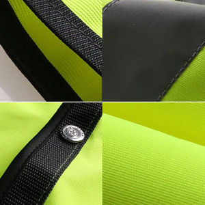 เสื้อกั๊กนิรภัยสะท้อนแสงเสื้อกั๊กนิรภัยสำหรับทำงานก่อสร้างยูนิฟอร์มวิศวกรด้านความปลอดภัยแบบข้อความโลโก้ที่กำหนดเอง - Product Image 6