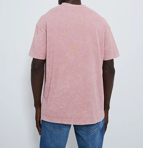 Nouvelle Arrivée 2025 T-shirt en Coton Tricoté 100% pour Homme, Style Streetwear, Design Personnalisé, 240g, Délavé à l'Acide, Grammage Lourd, Coupe Classique, Écologique - Product Image 4