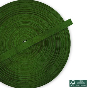 Cordón de corcho plano verde limón de calidad superior - Product Image 3