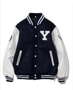 Chaquetas Varsity Personalizadas de Lana para Hombre, Totalmente Bordadas, Impermeables, Reversibles, Ecológicas, Servicio OEM - Product Image 4