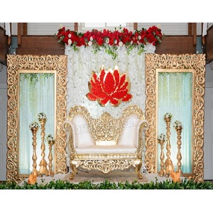 Nuevos Marcos Decorativos para Escenarios de Ceremonias Shagun, Marcos de Fibra Blanca para Bodas Occidentales, Paredes Traseras de Fibra para Escenarios de Bodas Modernas, Australia - Product Image 1