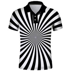 Venta al por mayor a estrenar de los hombres casuales para Polos de secado rápido transpirable de alta calidad de tela de talla grande de manga corta de la demanda superior OEM - Product Image 1