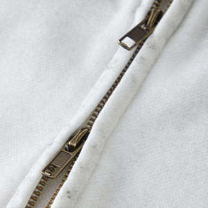 Survêtement streetwear zippé 100% coton French Terry délavé au soleil vintage avec logo personnalisé surdimensionné effet délavé à la pierre - Product Image 3