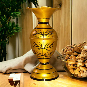 Best Selling Modern Stainless Steel Flower <b>Vases</b> Home Decorative Metal Flower Pot with Beautiful <b>Engraving</b> Design - Product Image 1