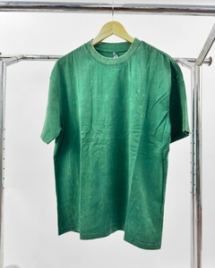 Plain Cotton High Quality T-Shirt Custom Vintage Acid Wash T-Shirt Heavy <b>Weight</b> Oversized <b>Blank</b> T-Shirt - Product Image 5