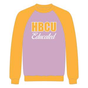 Sudadera de Invierno con Mangas Raglán Color Lavanda, Bordado Chenille, Diseño Personalizado con la Fraternidad Griega Divine 9, Ropa de Moda - Product Image 2