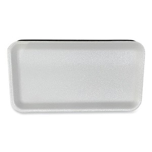 GEN 10SWH No. Bandejas de Espuma para Carne 10S, 10.93 x 5.75 x 0.63 Pulgadas Empaque de Plástico Blanco 500/Caja - Product Image 1
