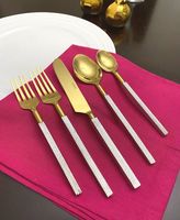 Ensemble de couverts en acier inoxydable écologiques de qualité supérieure, 4 pièces, ustensiles de cuisine modernes pour hôtels, restaurants, fêtes, Inde