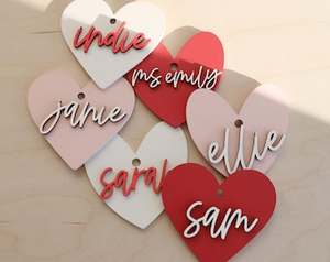 TCE Décoration de table en bois en forme de cœur Art Déco pour la Saint-Valentin, objet cadeau romantique pour la maison, pour mariage, Ramadan, thème - Product Image 2