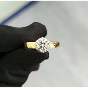 Anillo Solitario con Diamante Cultivado en Laboratorio de 2.00ct, Corte Redondo, 6 Puntas, Certificado IGI, Oro de 14k/18k - Product Image 3