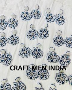 Pendientes de Botón con Cuentas Hechos a Mano para Mujer, Nuevo Diseño Clásico de Moda para Fiestas, Aniversarios, Noches, CRAFT MEN INDIA - Product Image 3