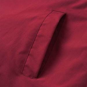 Manteau de couleur unie, manches longues, col montant, veste de sport, vêtements d'extérieur amples décontractés de grande taille avec poche, vente en gros - Product Image 5