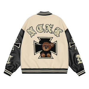 Nuevo bombardero prendas de vestir béisbol Letterman chaqueta de invierno para hombre básico cuero carta hombre béisbol bombardero chaquetas - Product Image 2