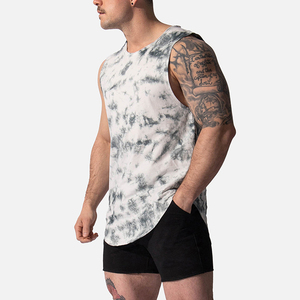 Camisetas sin mangas de entrenamiento para hombre de algodón 100%, logotipo personalizado, poliéster transpirable, estampado de verano, ropa de hombre con tirantes acanalados para Fitness - Product Image 2
