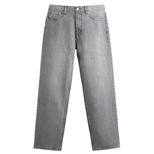 Pantalon en jean bleu pour homme, moderne, décontracté, respirant, écologique, avec logo personnalisé et service OEM - Product Image 1